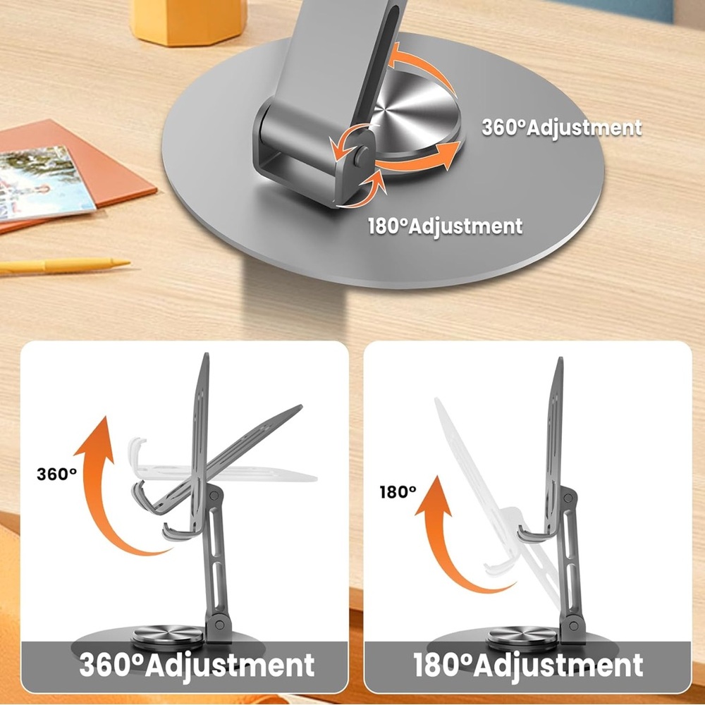 Adjustable Gray Phone Stand - Picture 5 of 16